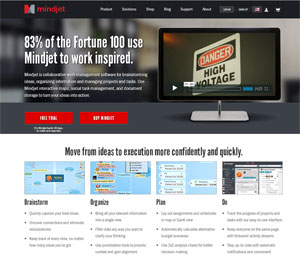 Mindjet.com screen shot