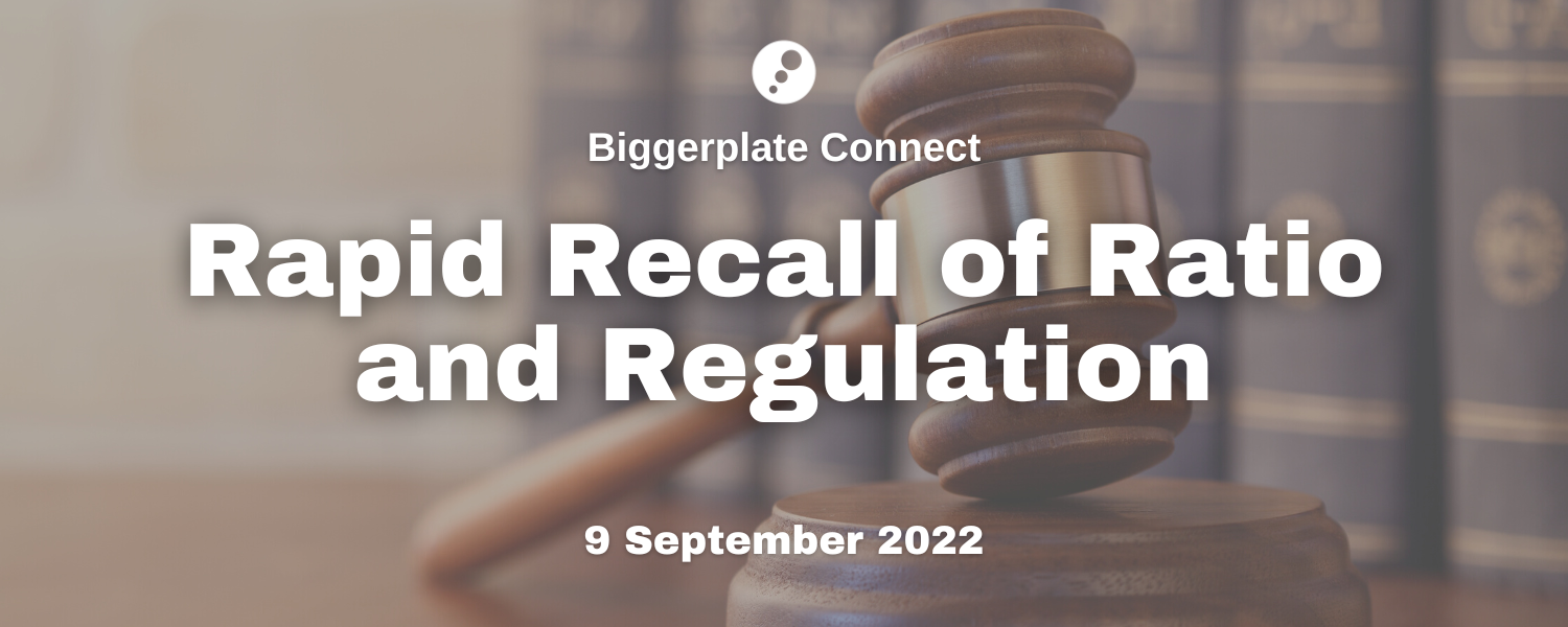 Rapid Recall of Ratio and Regulation in Law