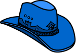 Blue Cowboy Hat