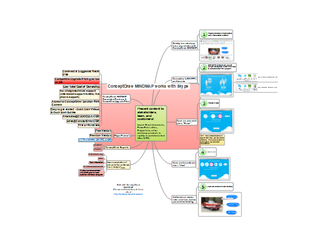 How to use ConceptDraw MINDMAP and SKYPE to present to your audience