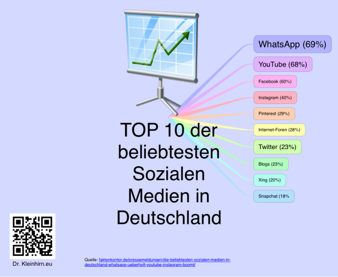 TOP 10 der beliebtesten Sozialen Medien in Deutschland