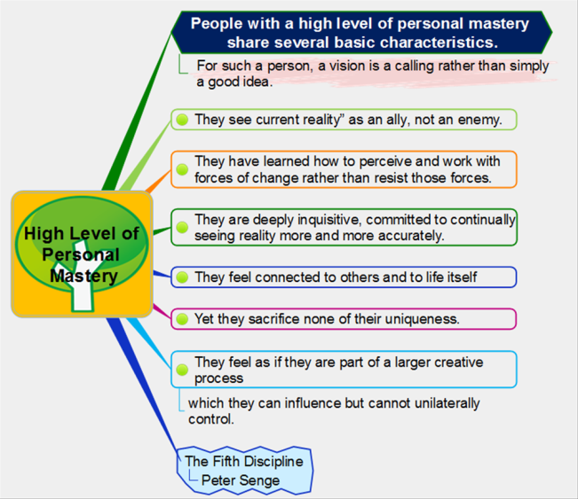 Basic characteristics of personal mastery