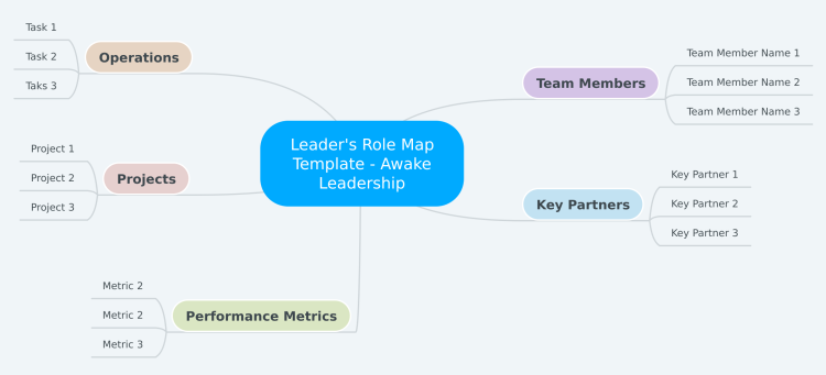 Leader&#39;s Role Map Template - Awake Leadership