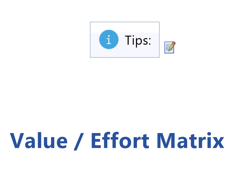 Value / Effort Matrix Template