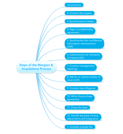 Steps of the Mergers & Acquisitions Process