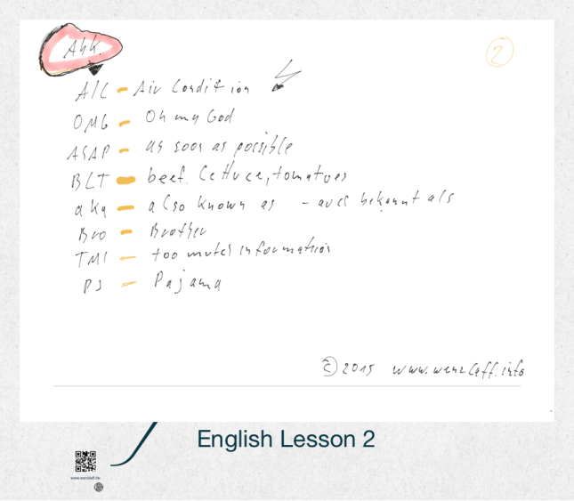 English Lesson 2