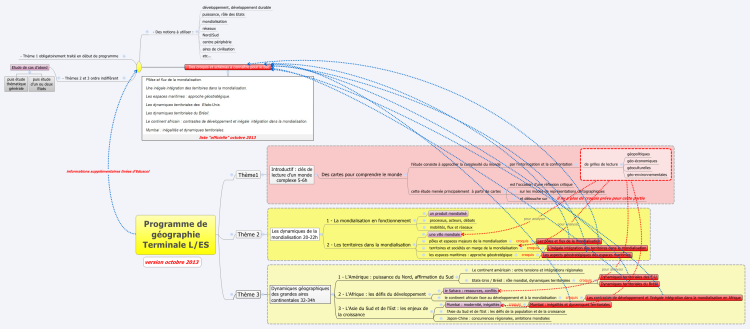 Programme de g&#233;ographie Terminale L/ES
